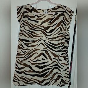 Cabi Zebra Top XL EUC #3772